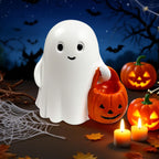 Halloween Ghost Figurine | Cute, Whimsical Decor for Tabletop Home Decoration and Unique Gifts