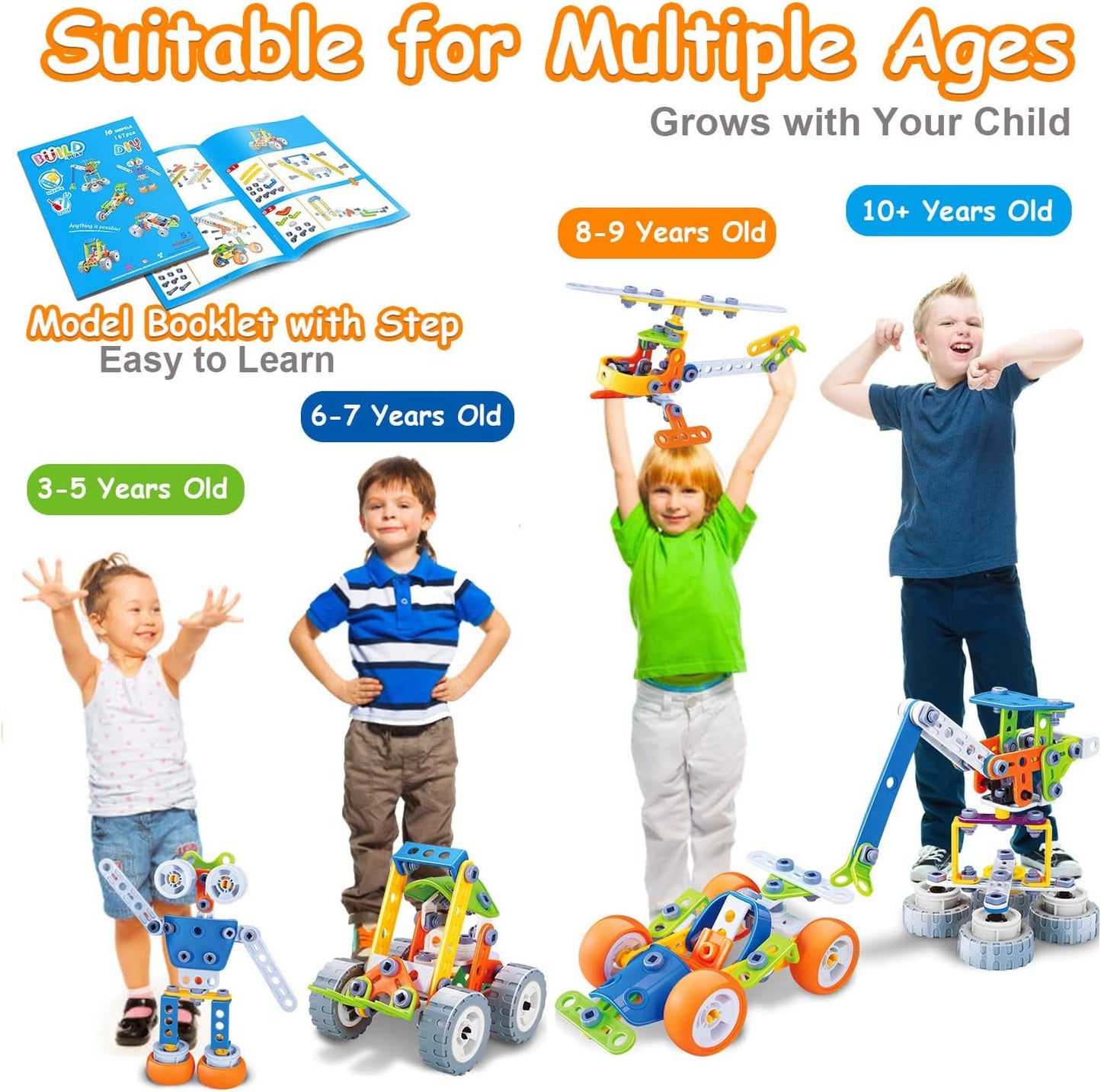 STEM Building Set for Kids | Durable, Educational & Perfect for Creative Play and Technical Skill Development