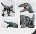 Remote Control Dinosaur Robot – Lifelike Velociraptor Toy with Sound, Lights & Realistic Movements