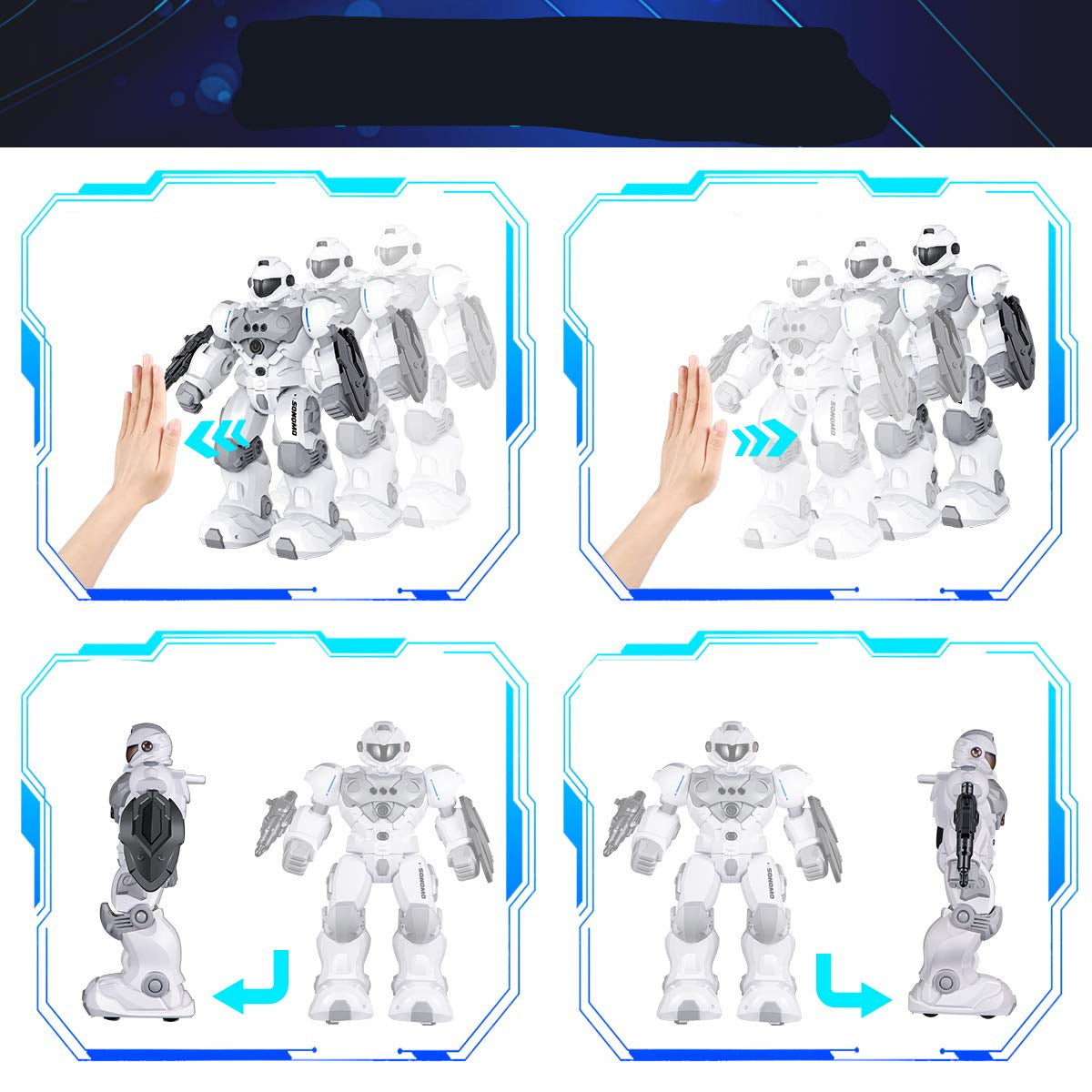 Interactive Gesture-Control Robot | Programmable, Remote-Controlled & Engaging Toy for Kids Aged 5-9 Years