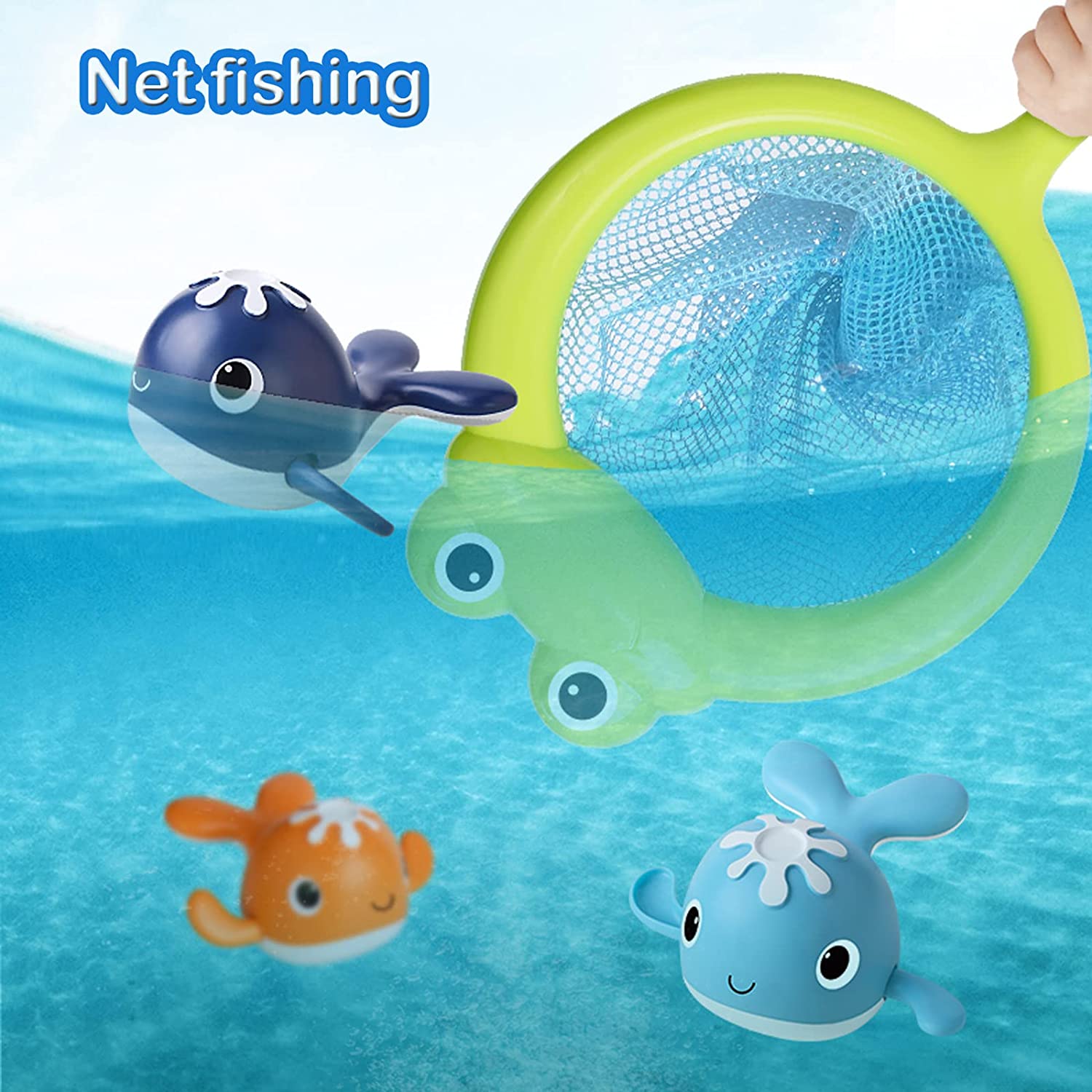 Bath Time Fishing Set - Fun Bath Buddies for Kids - Interactive Water Play Toys
