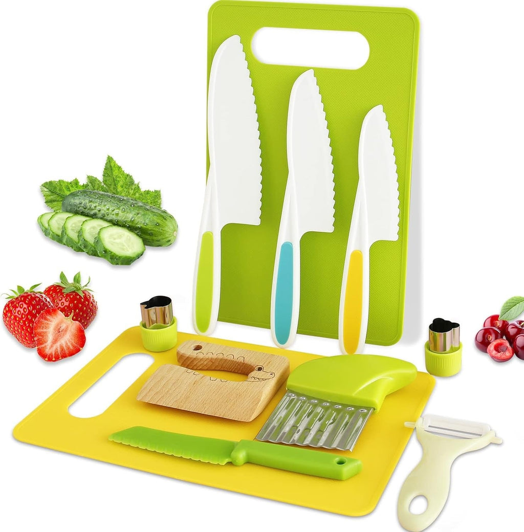 MiniChef Toddler Knife Set & Children's Cooking Set – Ideal for Kids’ Baking & Cooking Fun