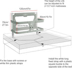 Baby Liftable Protective Side Bed | 3 in 1 Design, Portable Bed Rail for Safe Sleep at Home & Travel