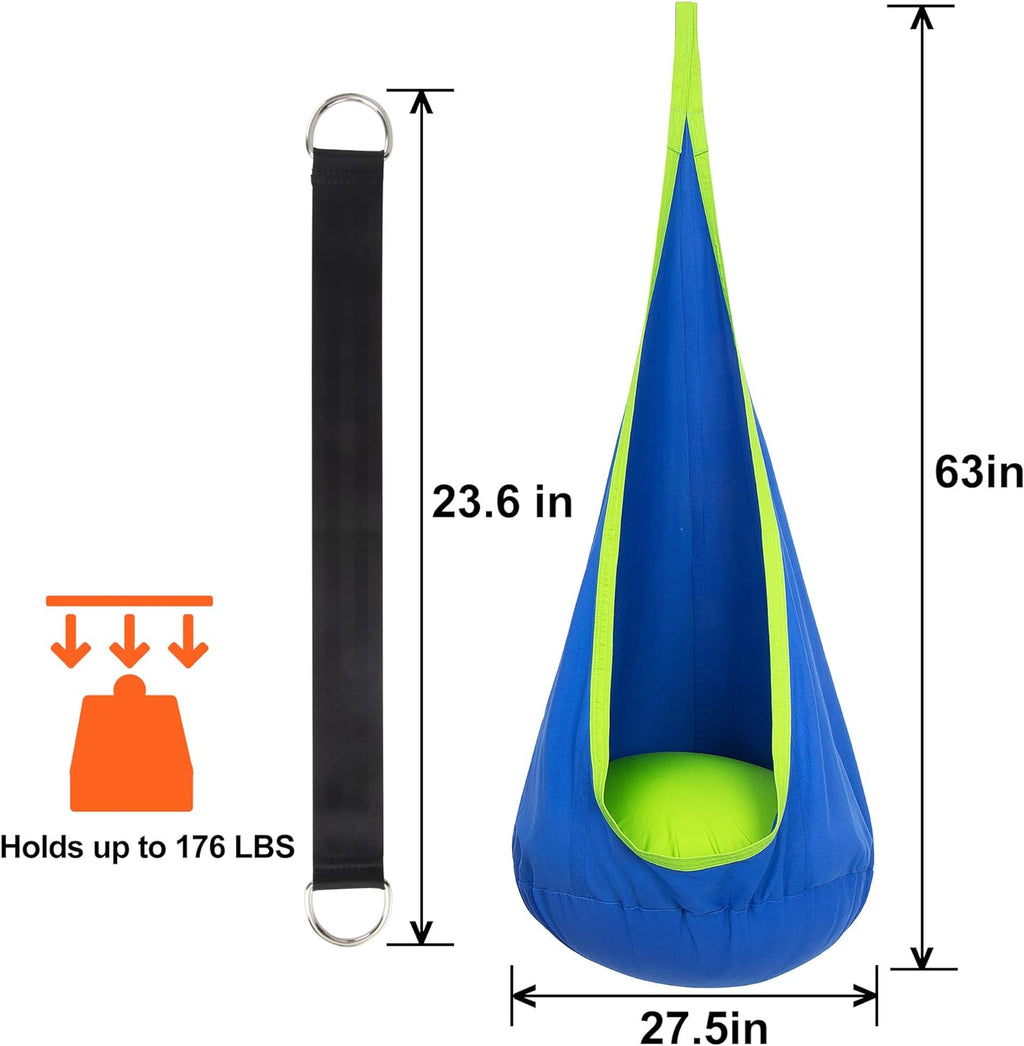 Hanging Chair Children's | Comfortable, Durable & Ideal for Indoor and Outdoor Relaxation and Play