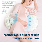 Pillow for Pregnant Women – Full Body Maternity Support for Back, Belly, Hips & Better Sleep