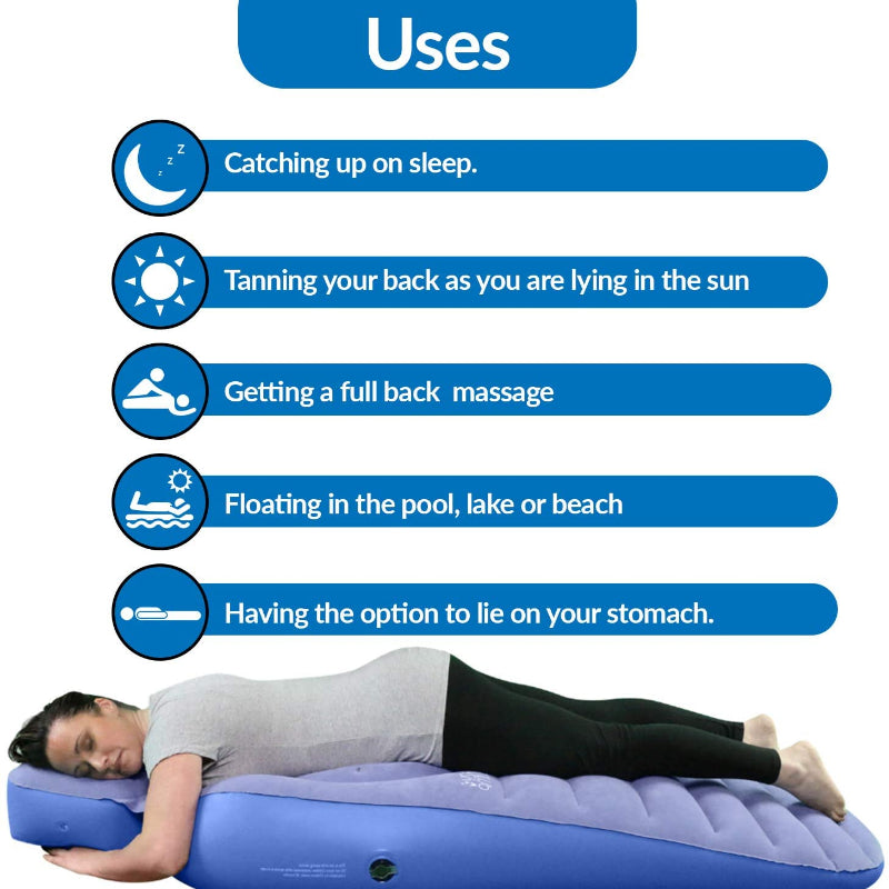 Inflatable Pregnancy Pillow | Ergonomic Support, Soft PVC Material & Ideal for Yoga, Maternity Comfort & Outdoor Use