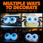 4FT Halloween Inflatable Car Window Eyeballs | Waterproof, LED Lights & Ideal for Yard and Party Decorations