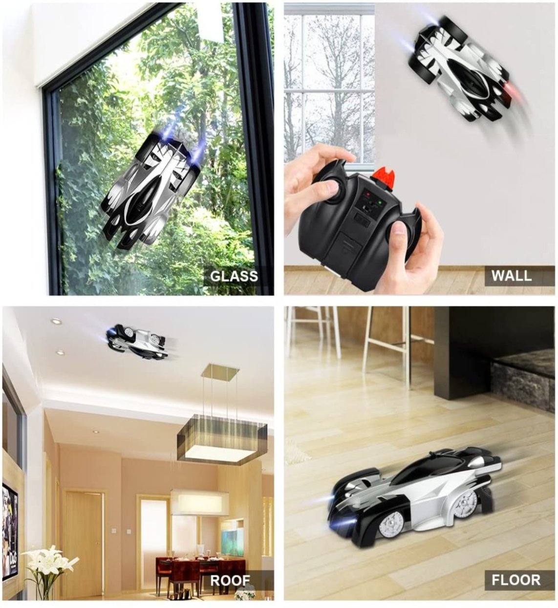 Wall Climbing Car with Remote Control  - Thrilling Gravity-Defying High-Speed Stunt Vehicle for Kids