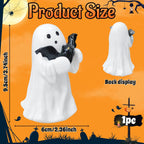 Halloween Ghost Figurine | Cute, Whimsical Decor for Tabletop Home Decoration and Unique Gifts