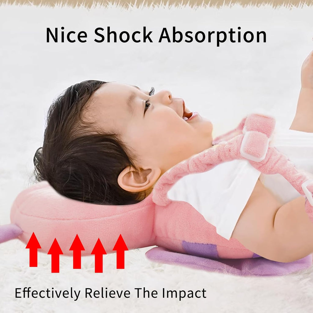Soft Baby Head Protector | Adjustable, Breathable Cotton for Safe Crawling and Exploration