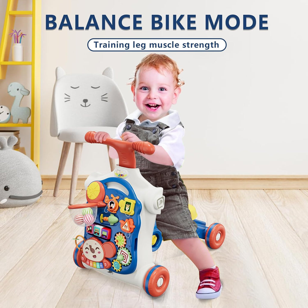 Walker for One Year Olds – Baby Activity Walker with Stable Support for First Steps & Early Balance