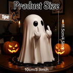 Halloween Ghost Figurine | Cute, Whimsical Decor for Tabletop Home Decoration and Unique Gifts