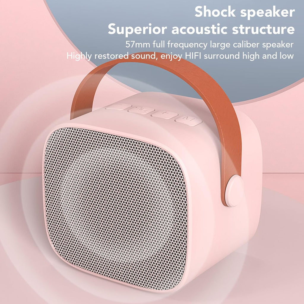 Girls Karaoke Machine – Bluetooth Speaker with Wireless Microphone in Rose