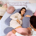 U Shaped Pregnancy Pillow | Full Body Support for Back, Legs & Belly for Pregnant Women