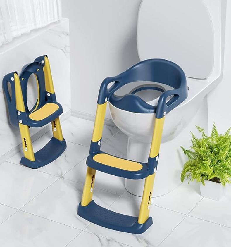 Step Throne Potty Trainer – Folding Toilet Seat for Little Ones