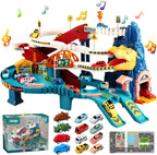 Children’s Scalextric-Style Dinosaur Race Track – Kids Electric Slot Car Set with Dual-Speed Racing