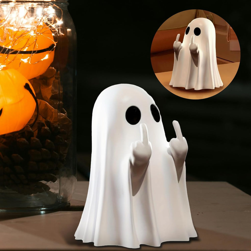Halloween Ghost Figurine | Cute, Whimsical Decor for Tabletop Home Decoration and Unique Gifts