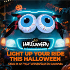 4FT Halloween Inflatable Car Window Eyeballs | Waterproof, LED Lights & Ideal for Yard and Party Decorations