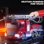 Firefighter Truck Toy for Kids – Light-Up Fire Engine with Sounds, Ladder & Rescue Accessories
