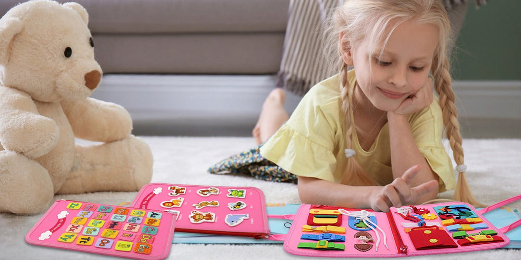 Montessori Travel Busy Board | Interactive, Educational & Portable for Toddlers Aged 3+