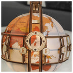 3D Wooden Globe Puzzle 3D Lamp | Creative, Educational & Fun for Kids and Adults