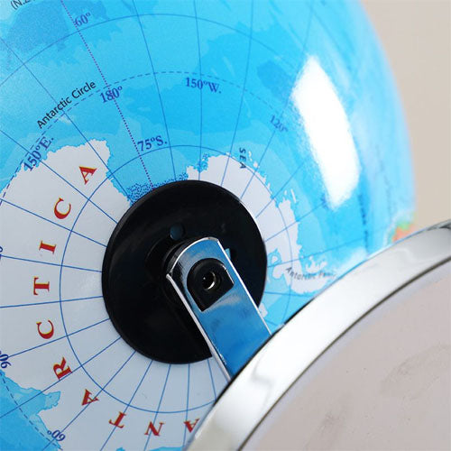 Children's Light Up World Globe with Atlas and Stand, Featuring a Glow-In-The-Dark Moon
