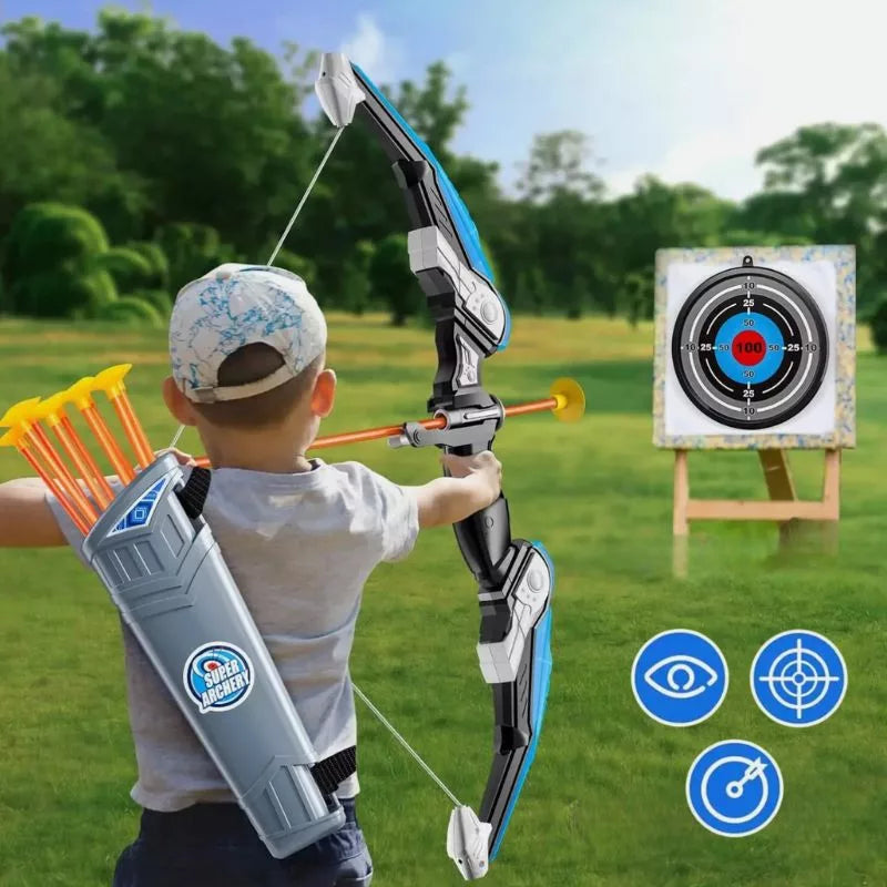 Kids Archery Toy Set | Durable, Ergonomic Toy Bow and Arrow for Indoor and Outdoor Play and Skill Development
