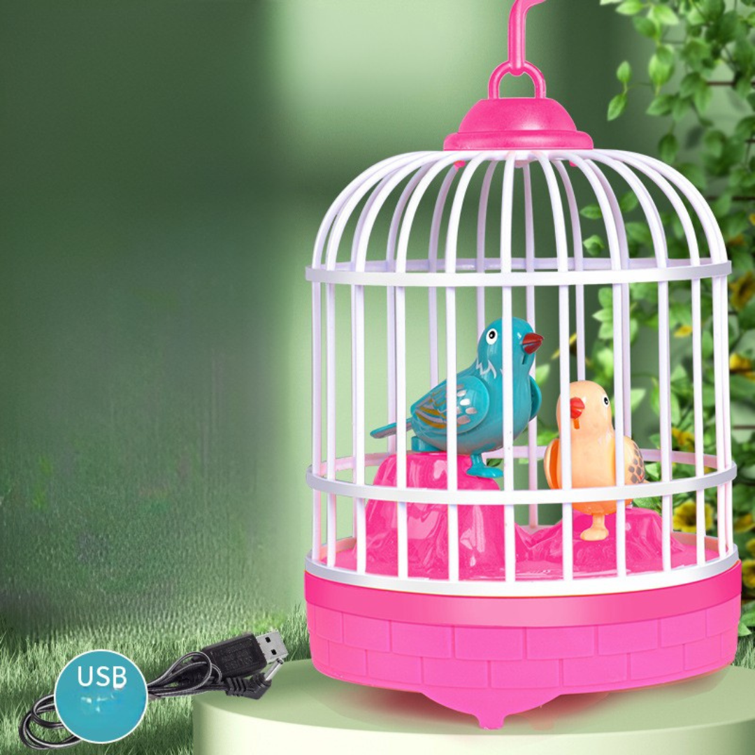 Talking Bird Cage Toy for Kids | Interactive, USB Rechargeable & Perfect for Imaginative Play and Sensory Development