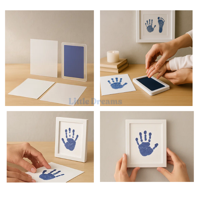 Baby Handprint Kit | Safe, Non-Toxic Ink for Lasting Memories & Unique Keepsakes for Parents and Grandparents