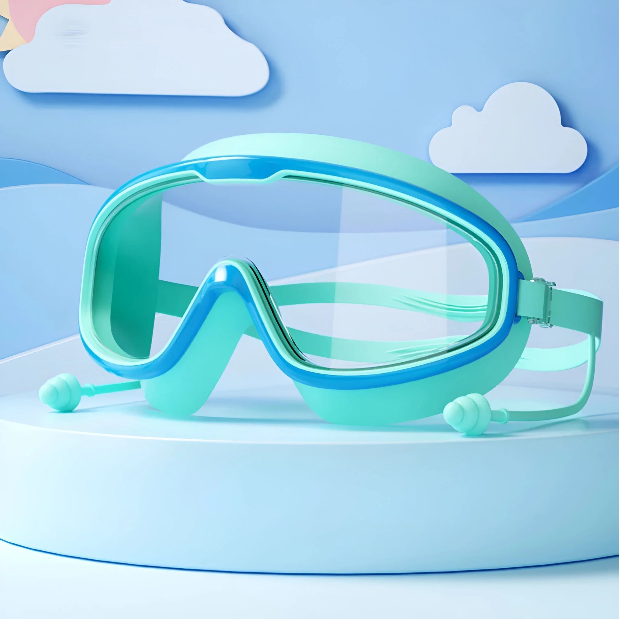 Children's Diving Goggles | 180° Panoramic View, Anti-Fog & UV Protection for Swimming Lessons and Summer Vacations