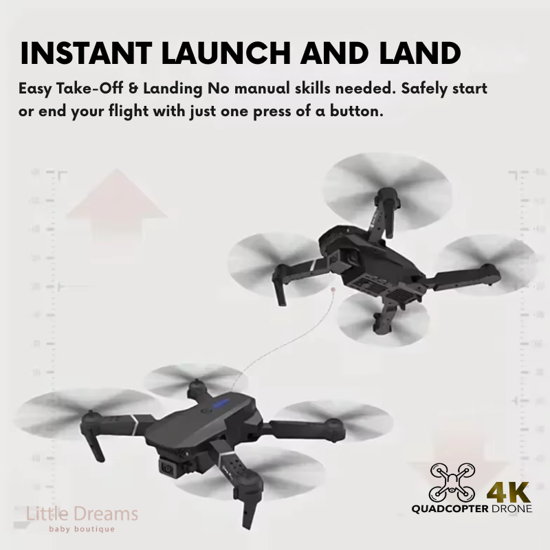 Mini Drone with 4K Camera | Easy Controls, Long Battery Life & Ideal for Kids' Aerial Adventures