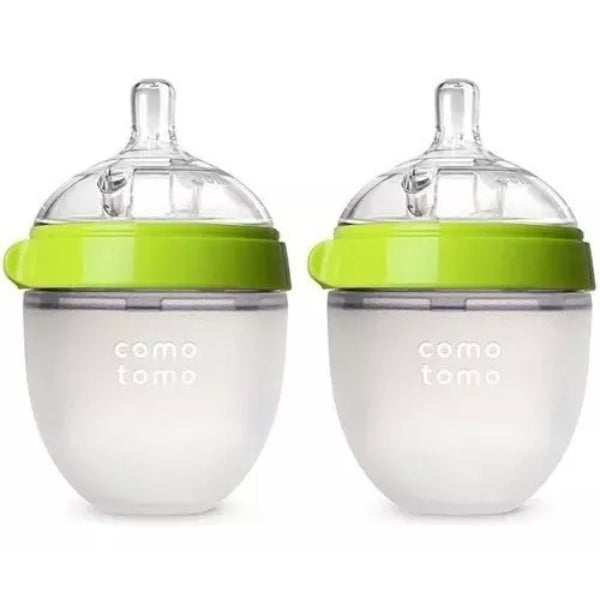 Silicone Baby Bottles – Mimics Breastfeeding for Happy Feeding