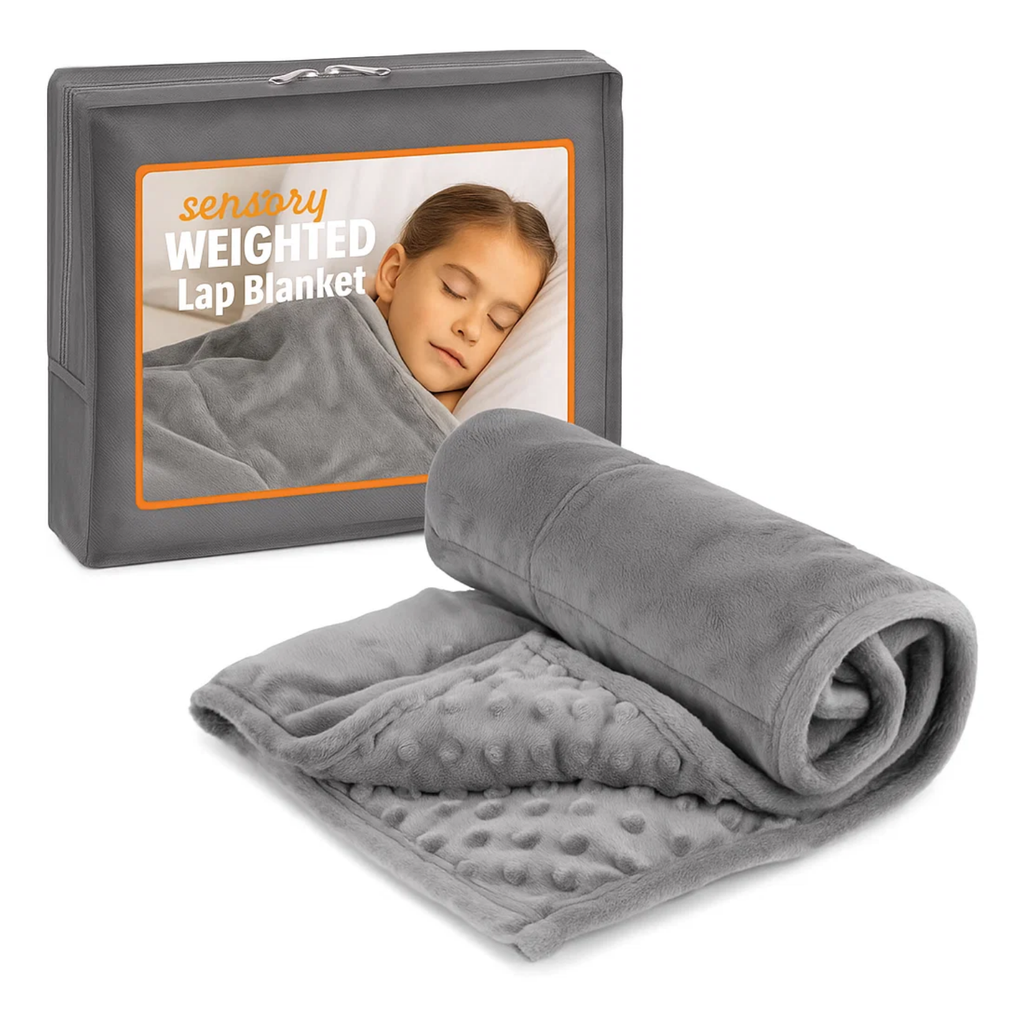 Sensory Blanket for Autism & Anxiety – Calming Weighted Sensory Sheet & Compression Blanket for Deep Sleep