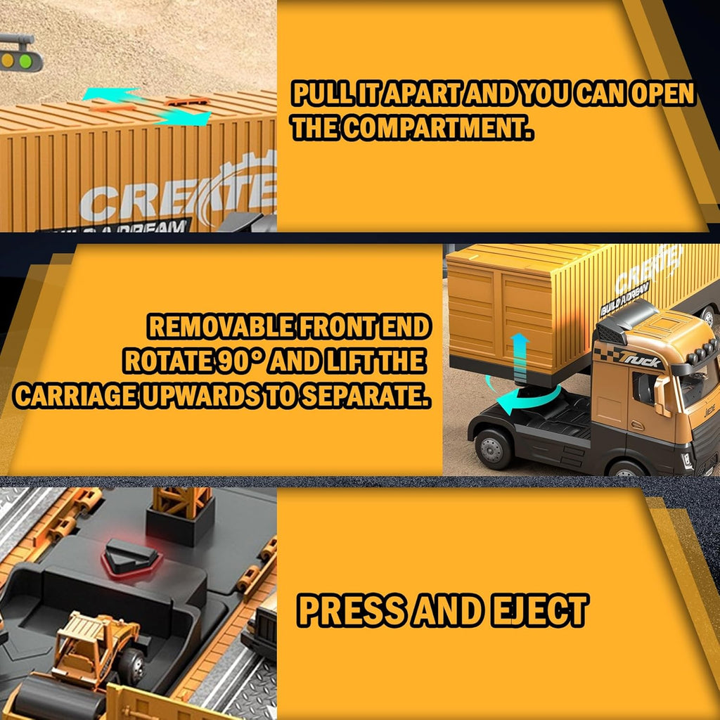 Digger Toy for Kids – Construction Excavator with Lights, Sounds & Movable Arm