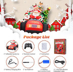 Remote Control Inflatable Santa Claus Outdoor with Auto Inflate