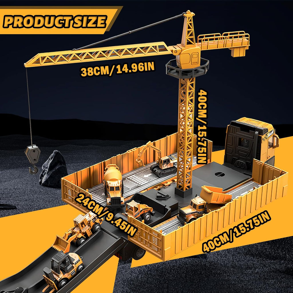 Digger Toy for Kids – Construction Excavator with Lights, Sounds & Movable Arm