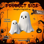 Halloween Ghost Figurine | Cute, Whimsical Decor for Tabletop Home Decoration and Unique Gifts