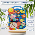 Walker for One Year Olds – Baby Activity Walker with Stable Support for First Steps & Early Balance