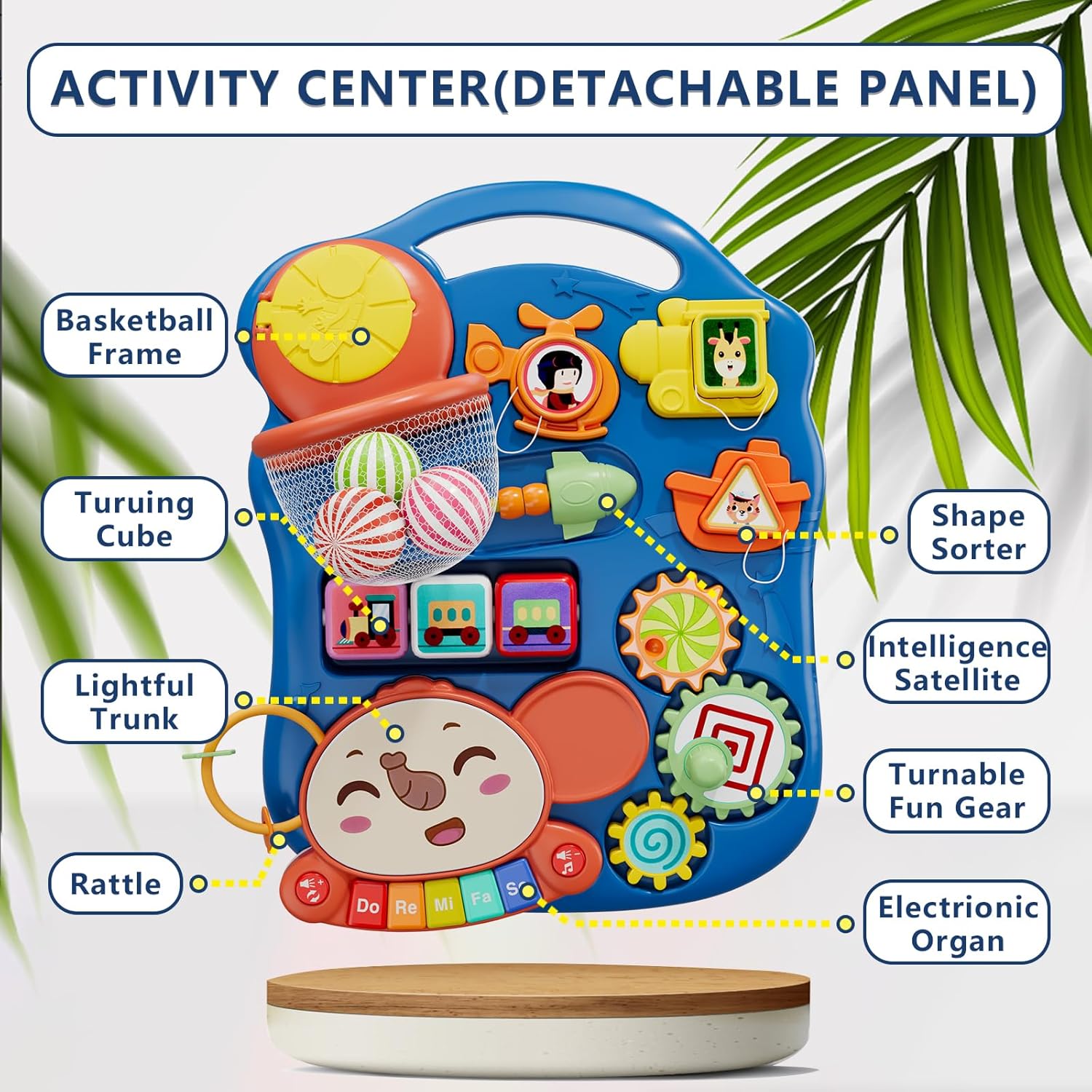 Walker for One Year Olds – Baby Activity Walker with Stable Support for First Steps & Early Balance