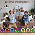 Mini Karaoke Machine for Kids | Portable Bluetooth Speaker with Voice Changing Effects & LED Lights for Ages 3-12