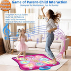 Interactive Dance Mat for Girls | Pink Musical Play Mat with Scoring Function