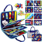 Montessori Travel Busy Board | Interactive, Educational & Portable for Toddlers Aged 3+