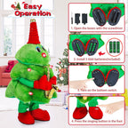 Robotic Christmas Ornament - Singing Dancing Christmas Tree Plush Toy