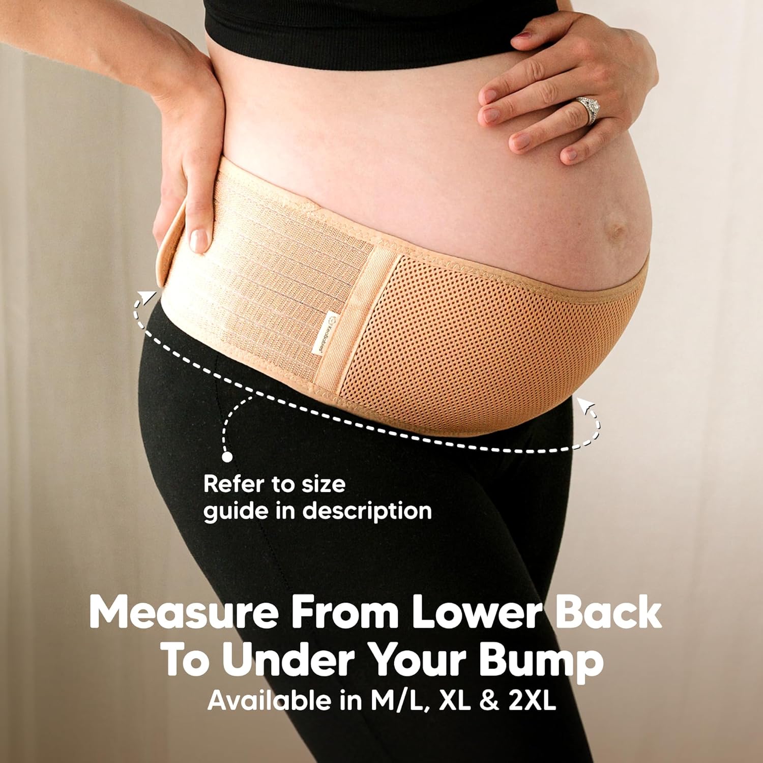 Pregnancy Support Belt for Back & Abdominal Relief – Adjustable Stomach Support for Pregnant Ladies