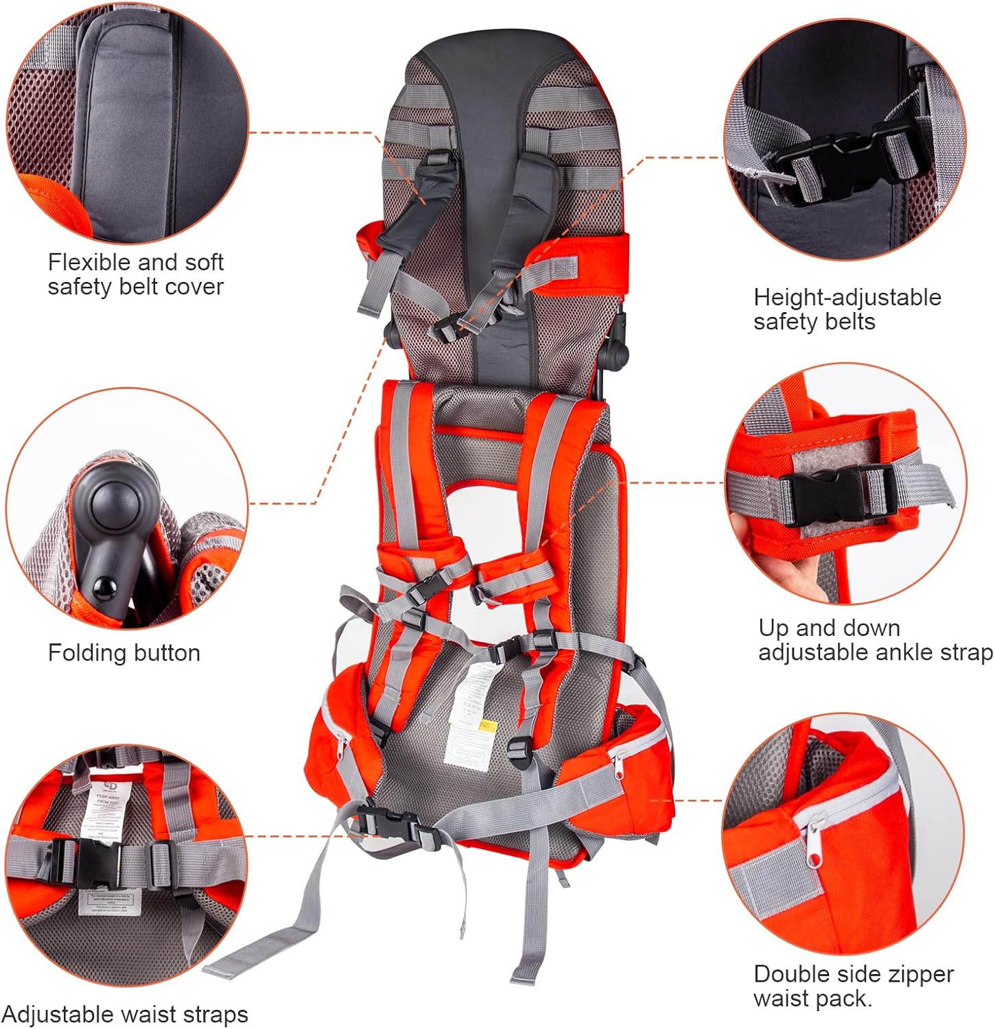 Shoulder Baby Carrier | Comfortable, Secure Design for Children Aged 6 Months to 4 Years | Perfect for Outdoor Adventures and Family Outings