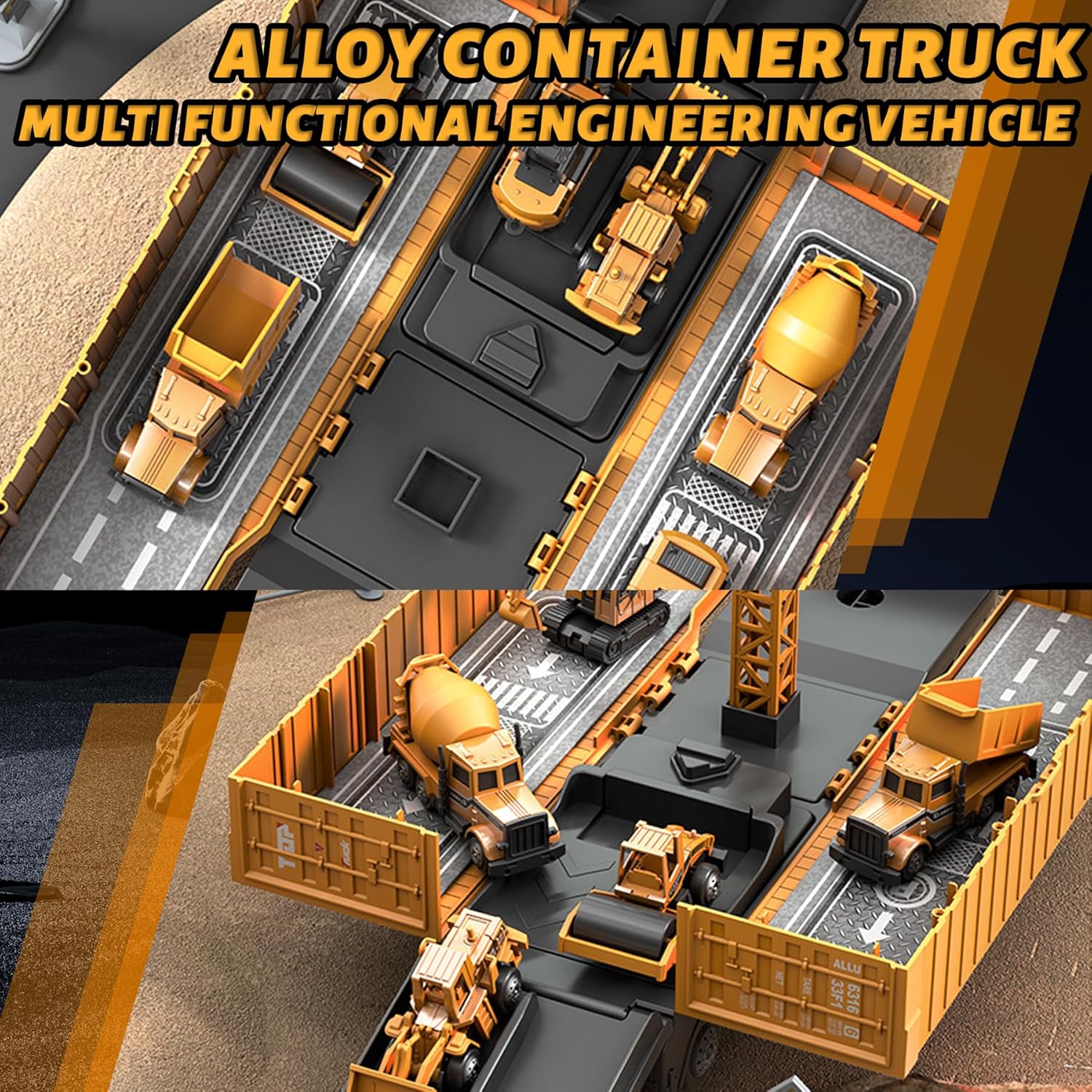 Digger Toy for Kids – Construction Excavator with Lights, Sounds & Movable Arm