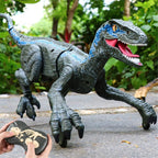 Remote Control Dinosaur Robot – Lifelike Velociraptor Toy with Sound, Lights & Realistic Movements
