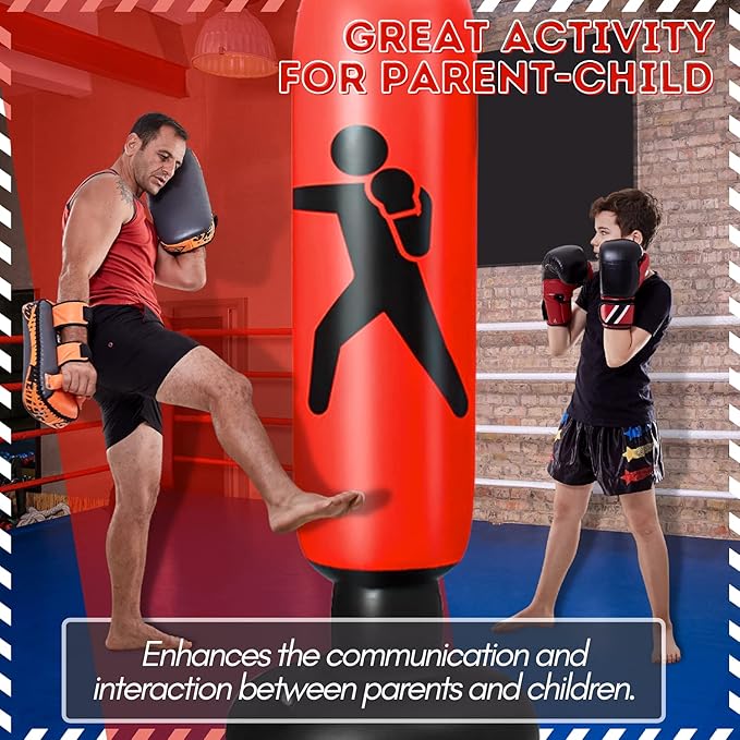 Childrens Punch Boxing Bag Free Standing Childs