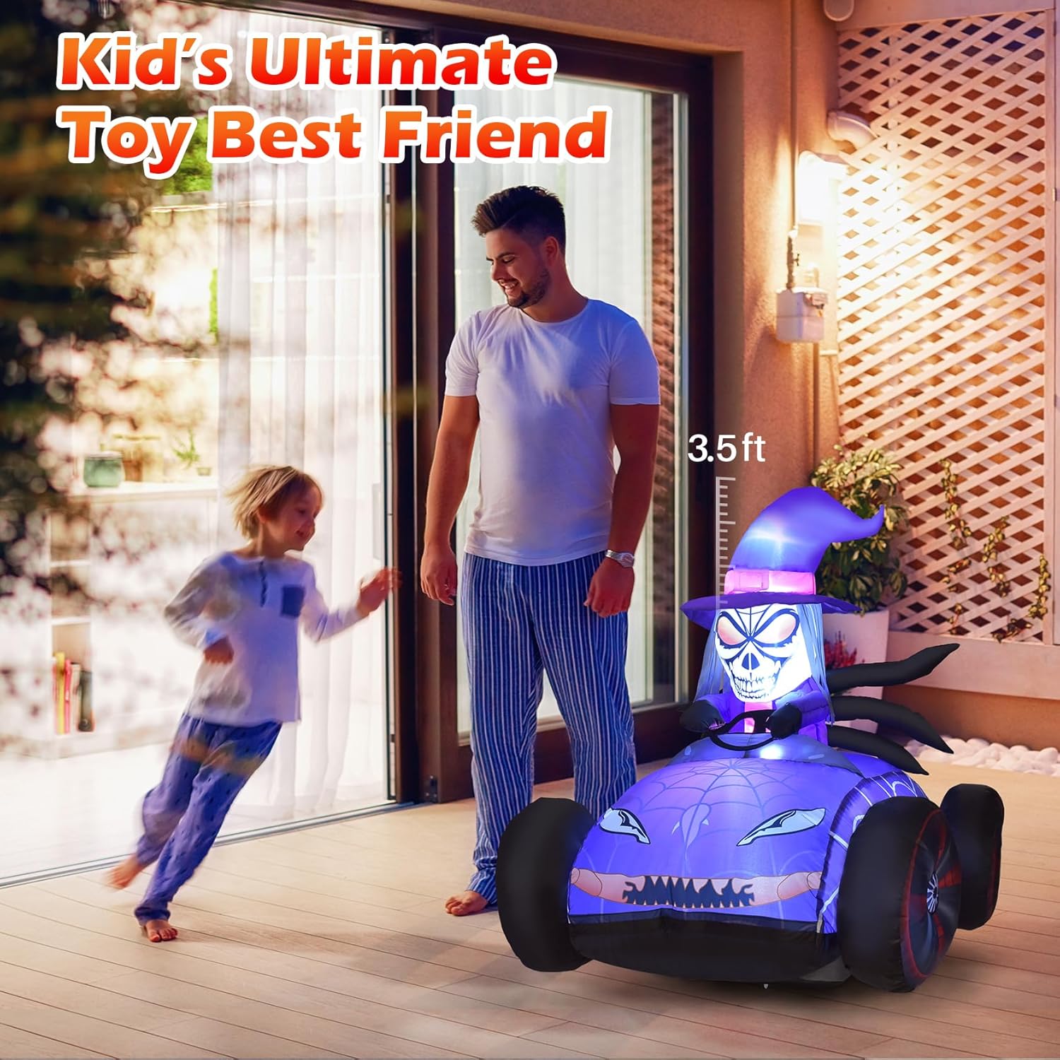 Remote Control Inflatable Santa Claus Outdoor with Auto Inflate