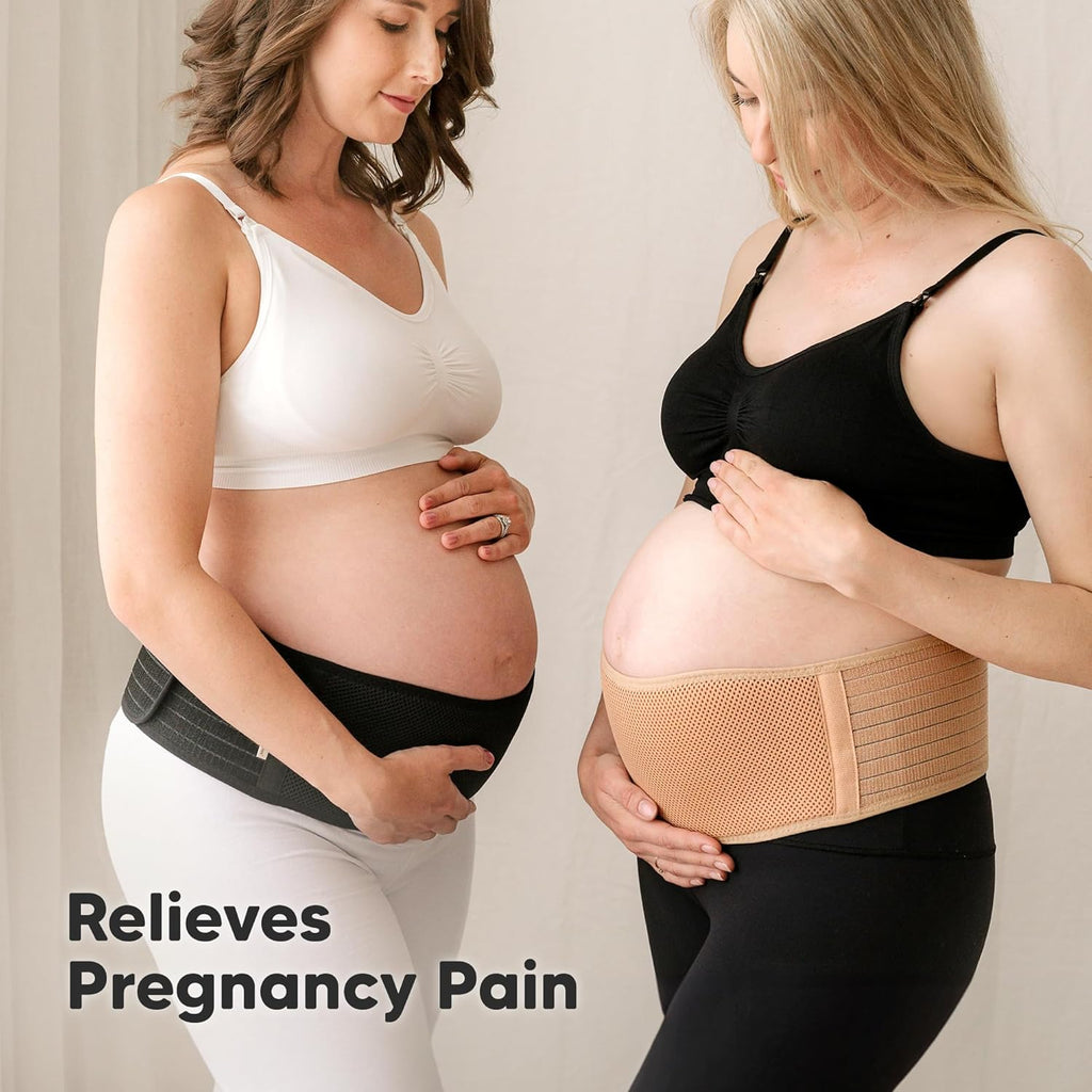 Pregnancy Support Belt for Back & Abdominal Relief – Adjustable Stomach Support for Pregnant Ladies